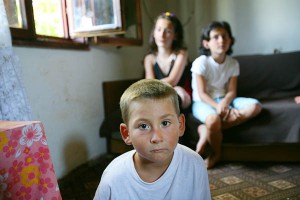 Villaggio di Leskoc: bambini