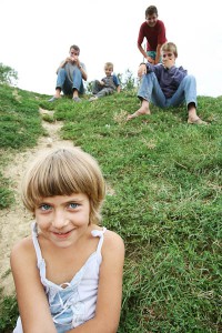 Villaggio di Leskoc: bambini